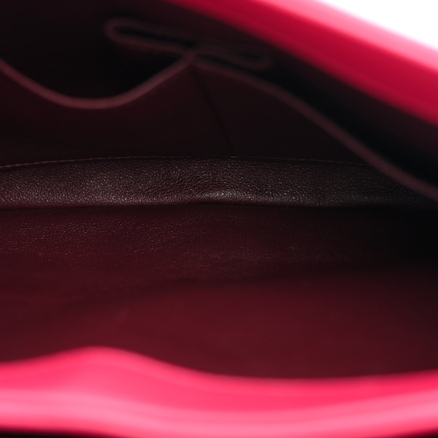 Lambskin Quilted Small Trendy CC Flap Dual Handle Bag Dark Pink