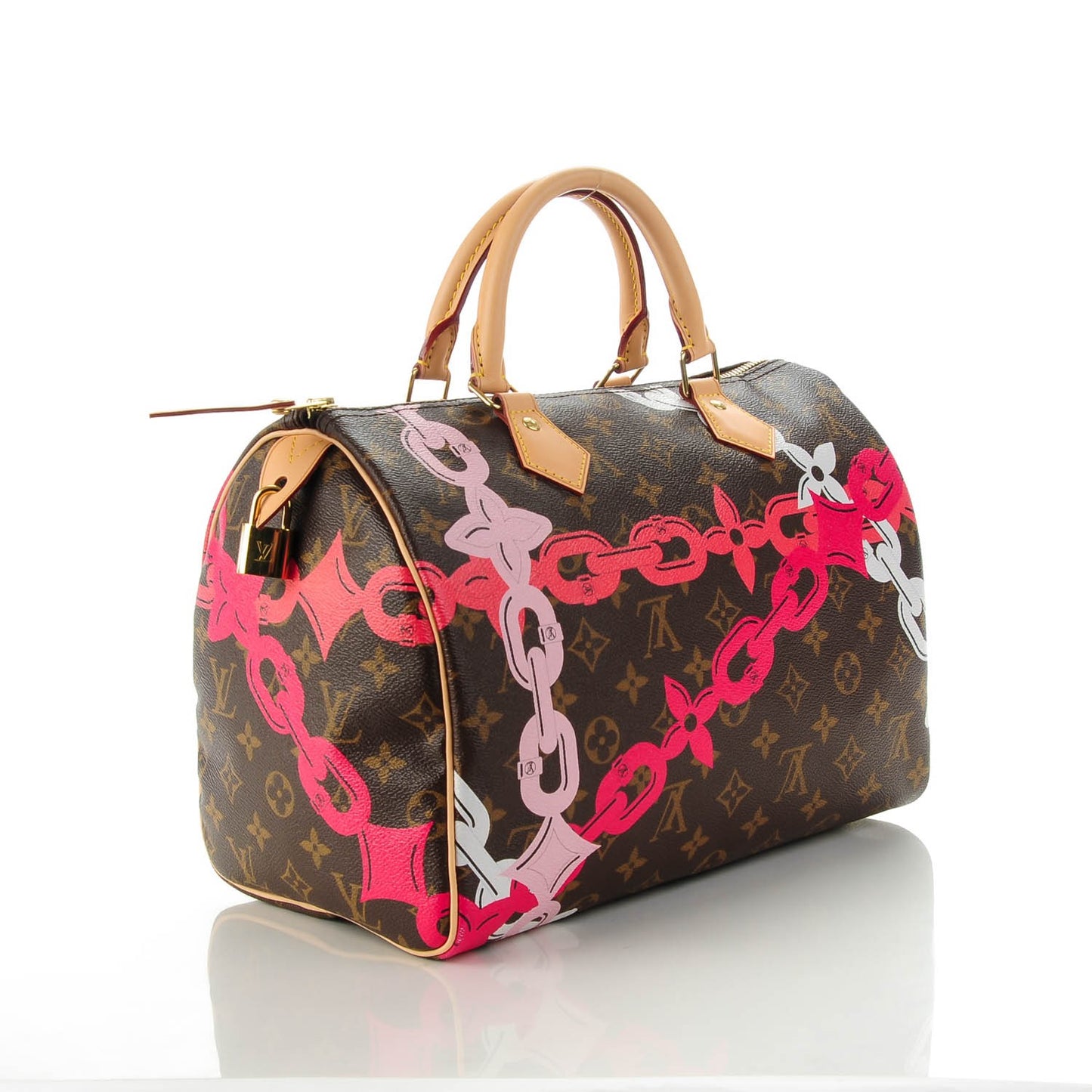 Monogram Bay Speedy 30 Rose Ballerine Poppy