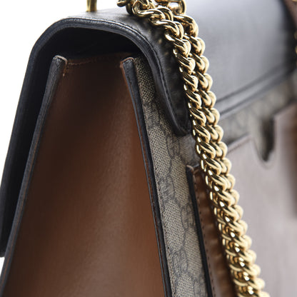 Gucci GG Supreme Monogram Calfskin Medium Padlock Shoulder Bag Beige Black Cuir 10 of 15
