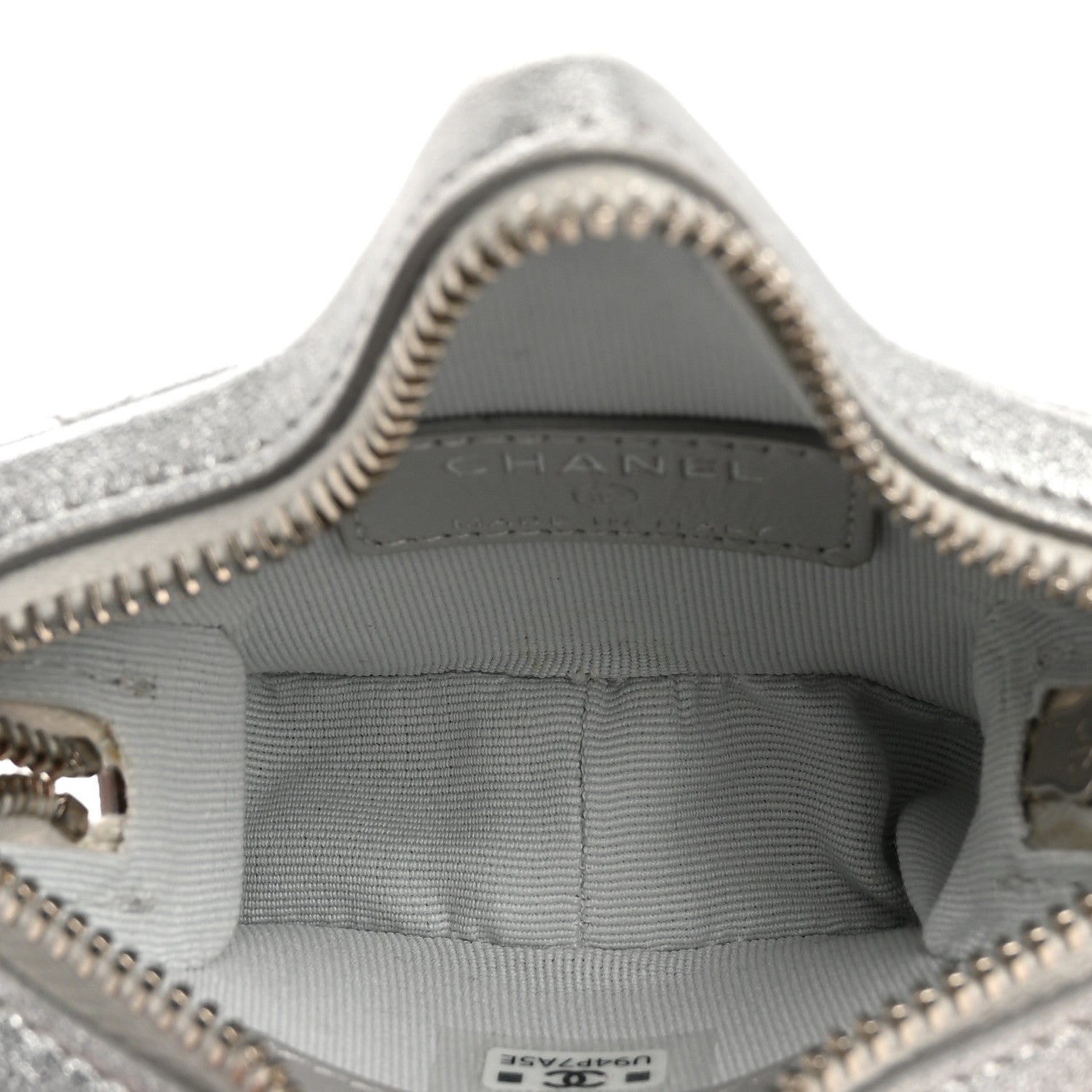 Chanel Metallic Lambskin Walk Of Fame Star Clip On Coin Purse Silver 5 of 7