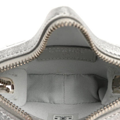 Chanel Metallic Lambskin Walk Of Fame Star Clip On Coin Purse Silver 5 of 7