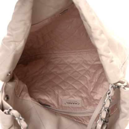 Chanel Shiny Calfskin Quilted Chanel 22 Ecru 6 of 12