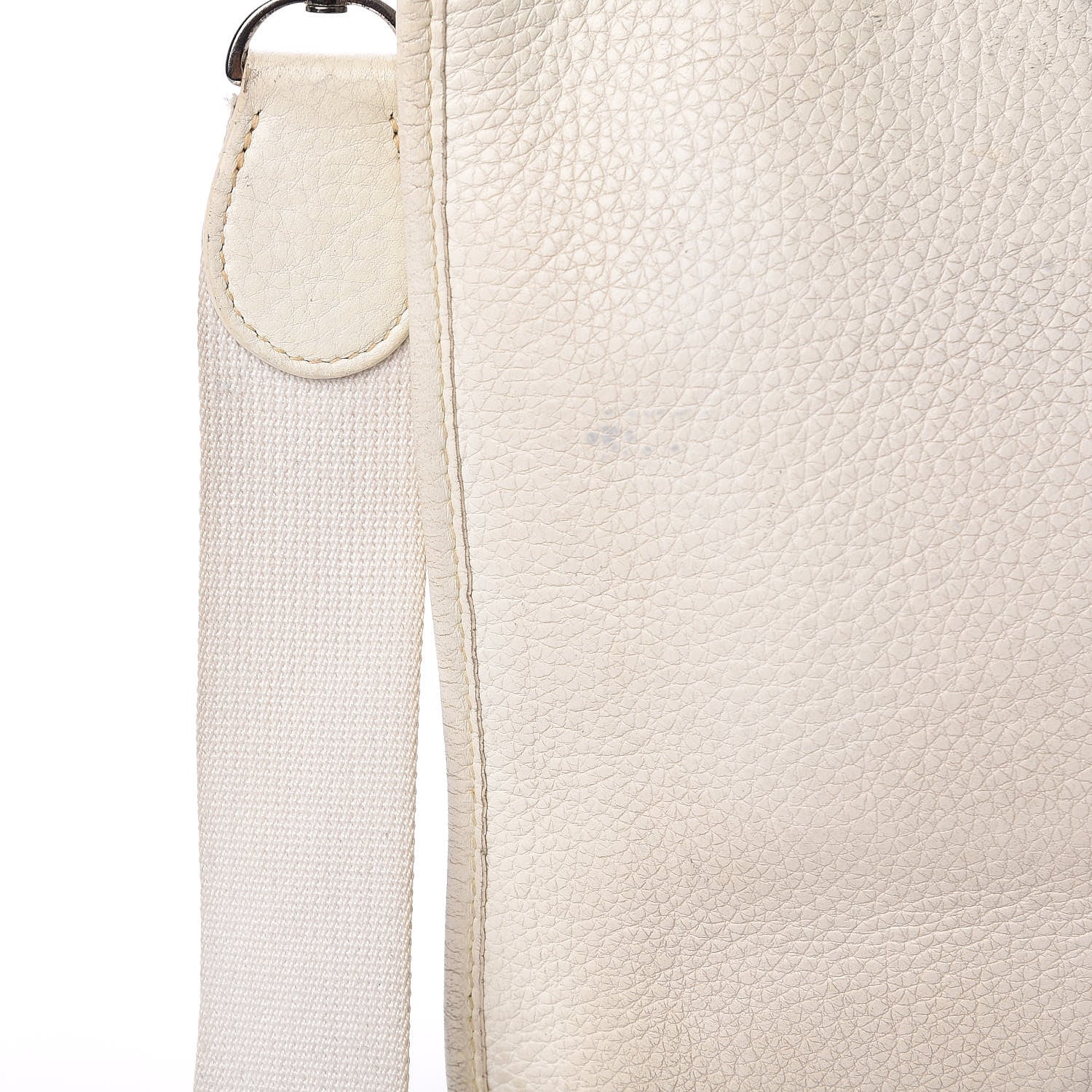 Hermes Taurillon Clemence Evelyne PM White 19 of 21