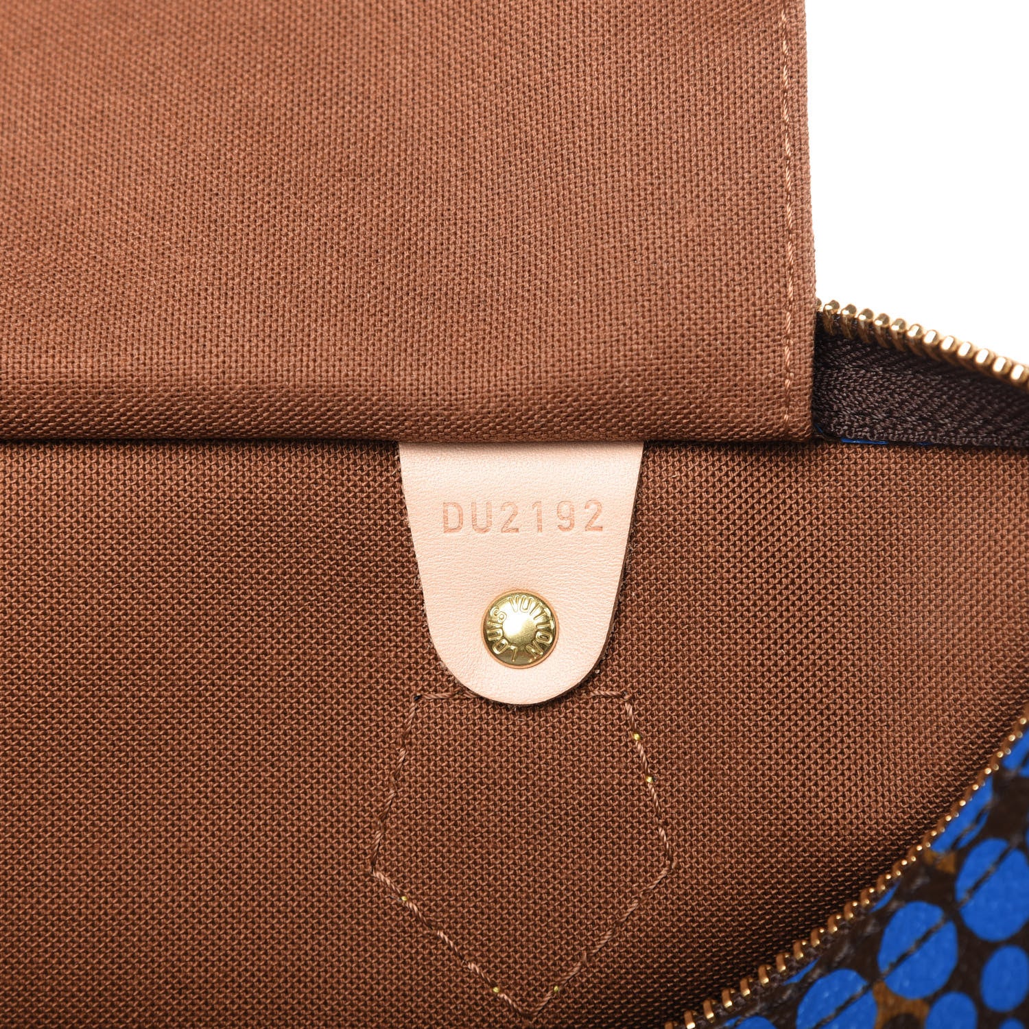 Louis Vuitton Monogram Kusama Town Speedy 30 Blue 9 of 10