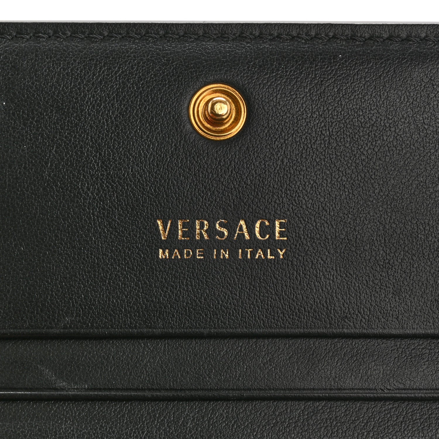 Versace Calfskin Medusa Barocco Rodeo Print Card Holder Wallet Black Multicolor 6 of 10