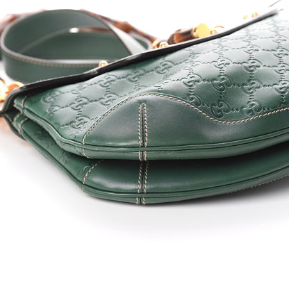 Gucci Guccissima Peggy Bamboo Top Handle Bag Green 7 of 8