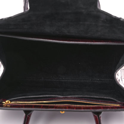 Mulberry Crocodile Embossed Calfskin Bayswater Oxblood 5 of 12