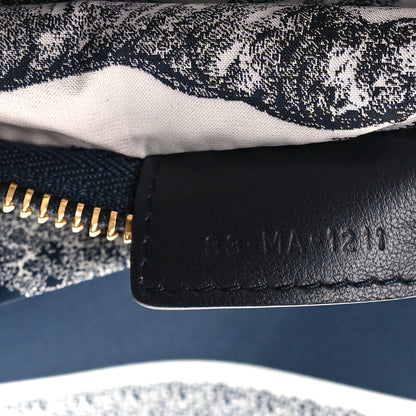 Christian Dior Technical Fabric Toile De Jouy Reverse Diortravel Zipped Pouch Blue Multicolor 7 of 9