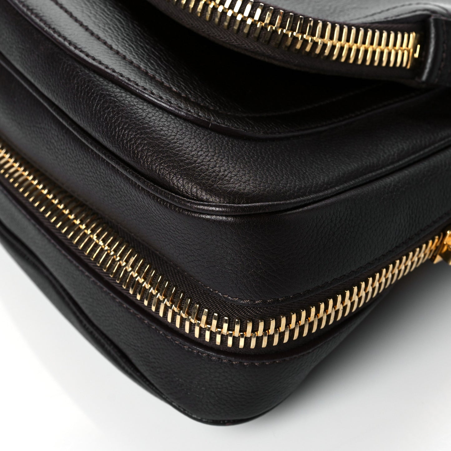Pebbled Calfskin Large Jennifer Dark Brown