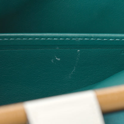 Hermes Taurillon Clemence Chevre Mysore Saut 25 Vert Bosphore 10 of 11