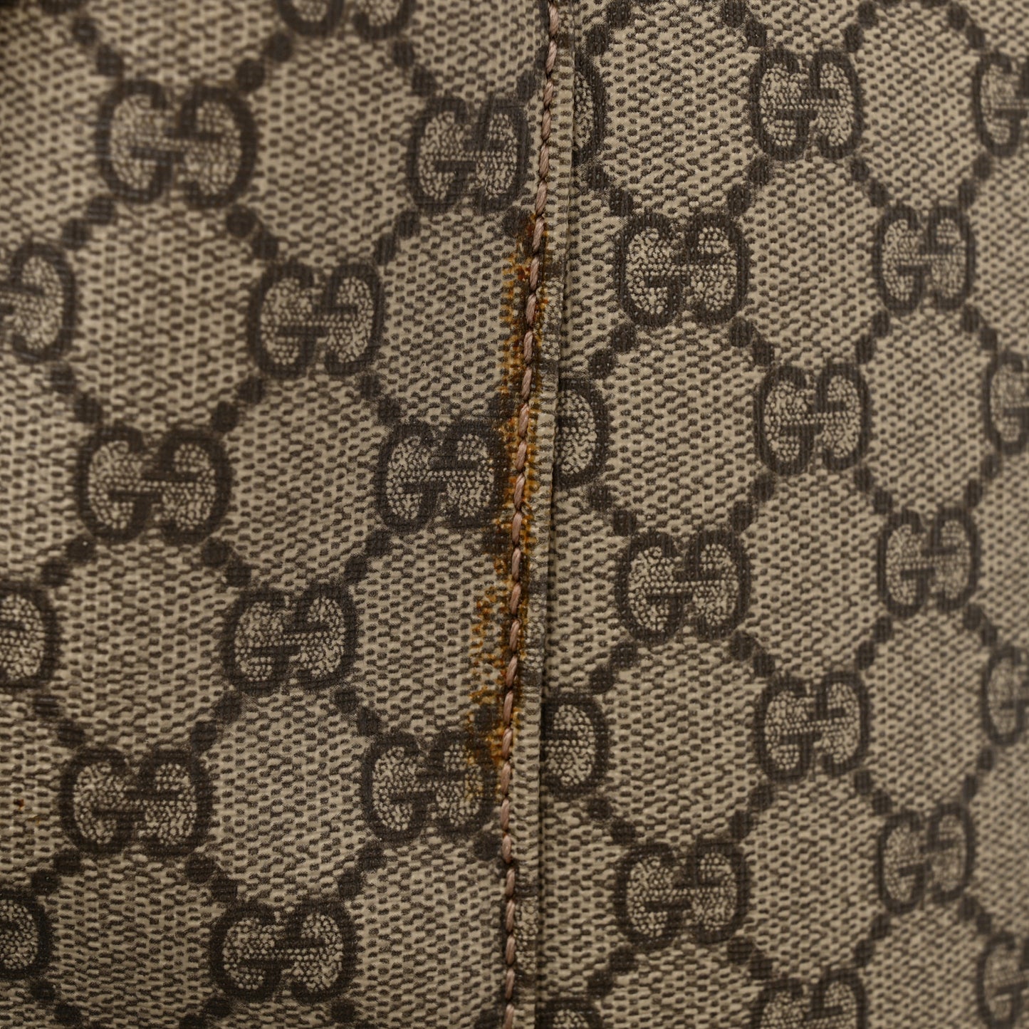 GG Plus Monogram Messenger Diaper Bag Dark Brown