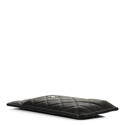 Chanel Caviar Quilted Classic Flat Wallet Pouch Black 4 of 12