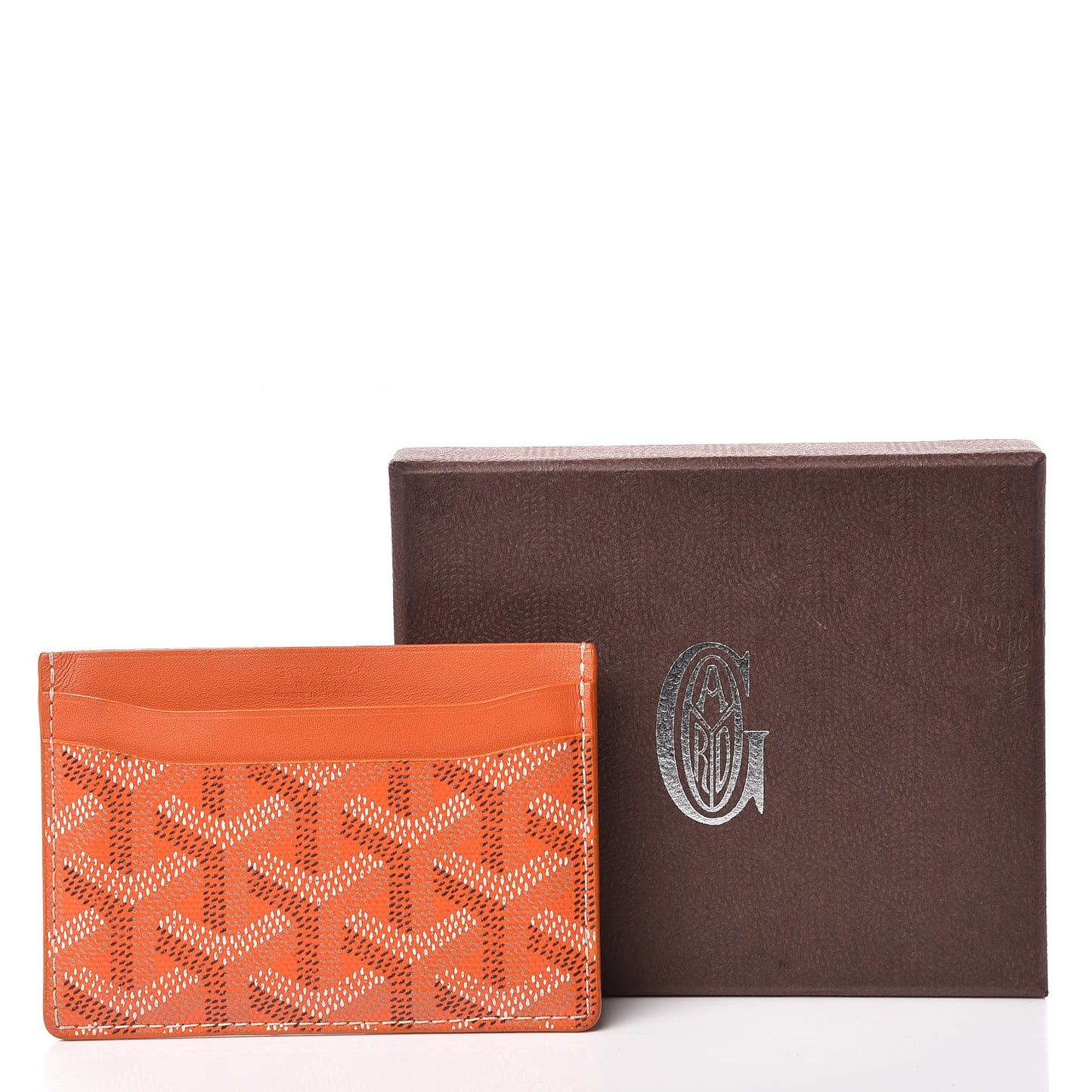 Goyardine Saint Sulpice Card Holder Orange