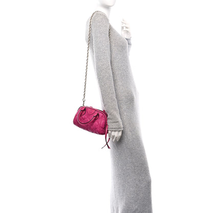 Gucci Nylon Calfskin Enamel GG Matelasse Mini Bowler Bag Lovely 2 of 9