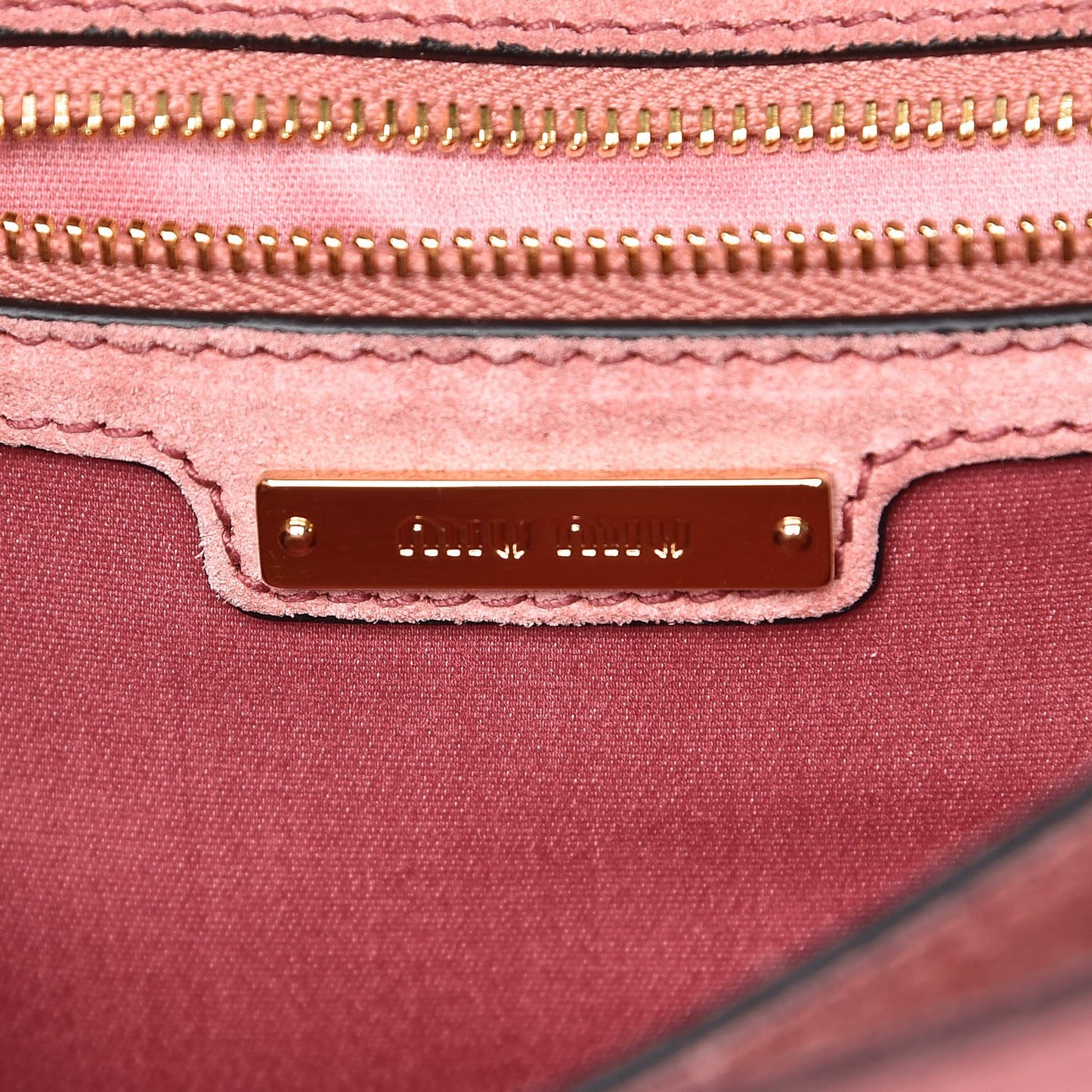 Goatskin Madras Miu Logo Shoulder Bag Gemma