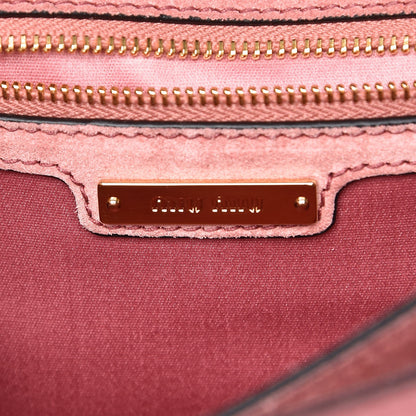Miu Miu Goatskin Madras Miu Logo Shoulder Bag Gemma 6 of 8