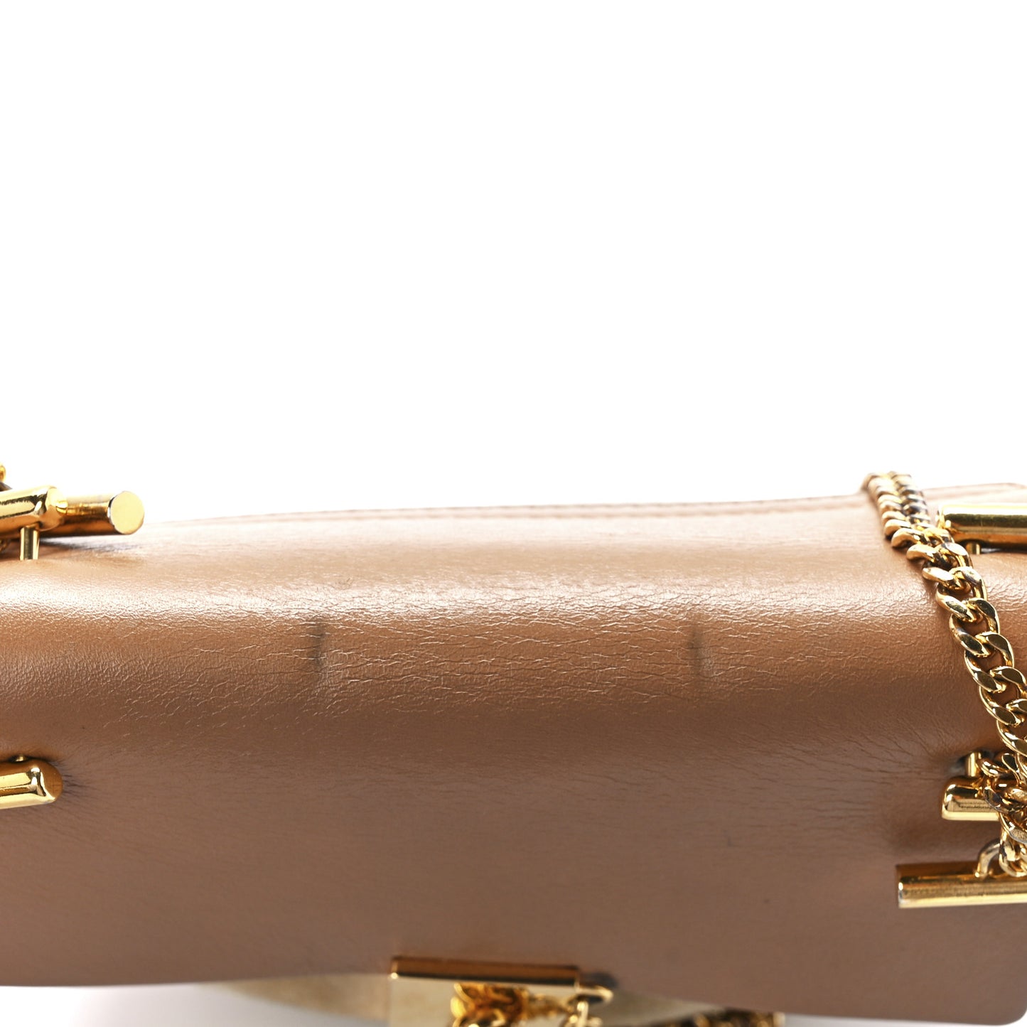 Suede Smooth Calfskin Drew Shoulder Bag Milky Coffee