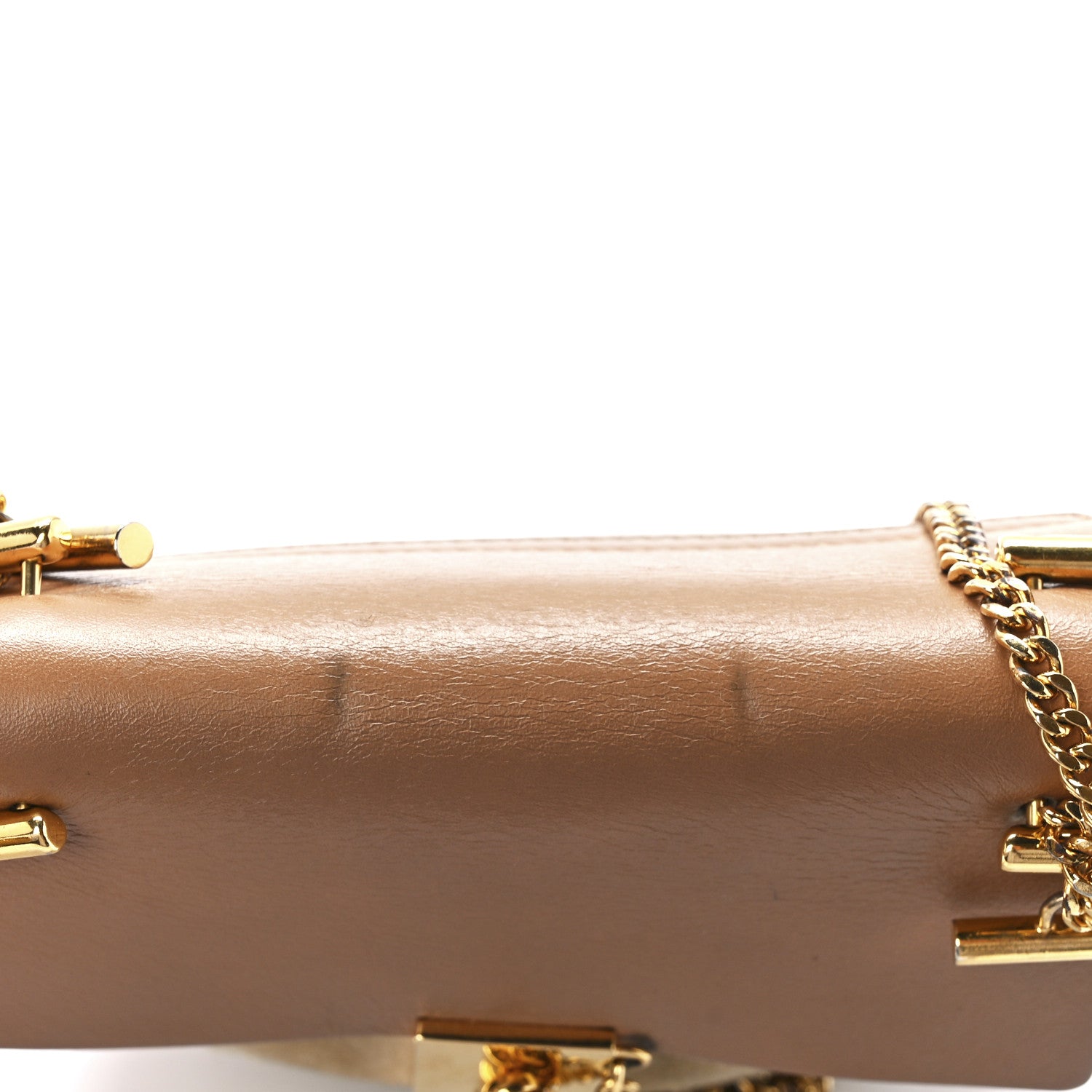 Chloe Suede Smooth Calfskin Drew Shoulder Bag Milky Coffee 11 of 12