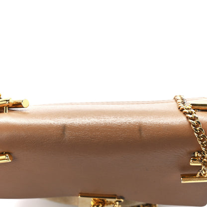 Chloe Suede Smooth Calfskin Drew Shoulder Bag Milky Coffee 11 of 12