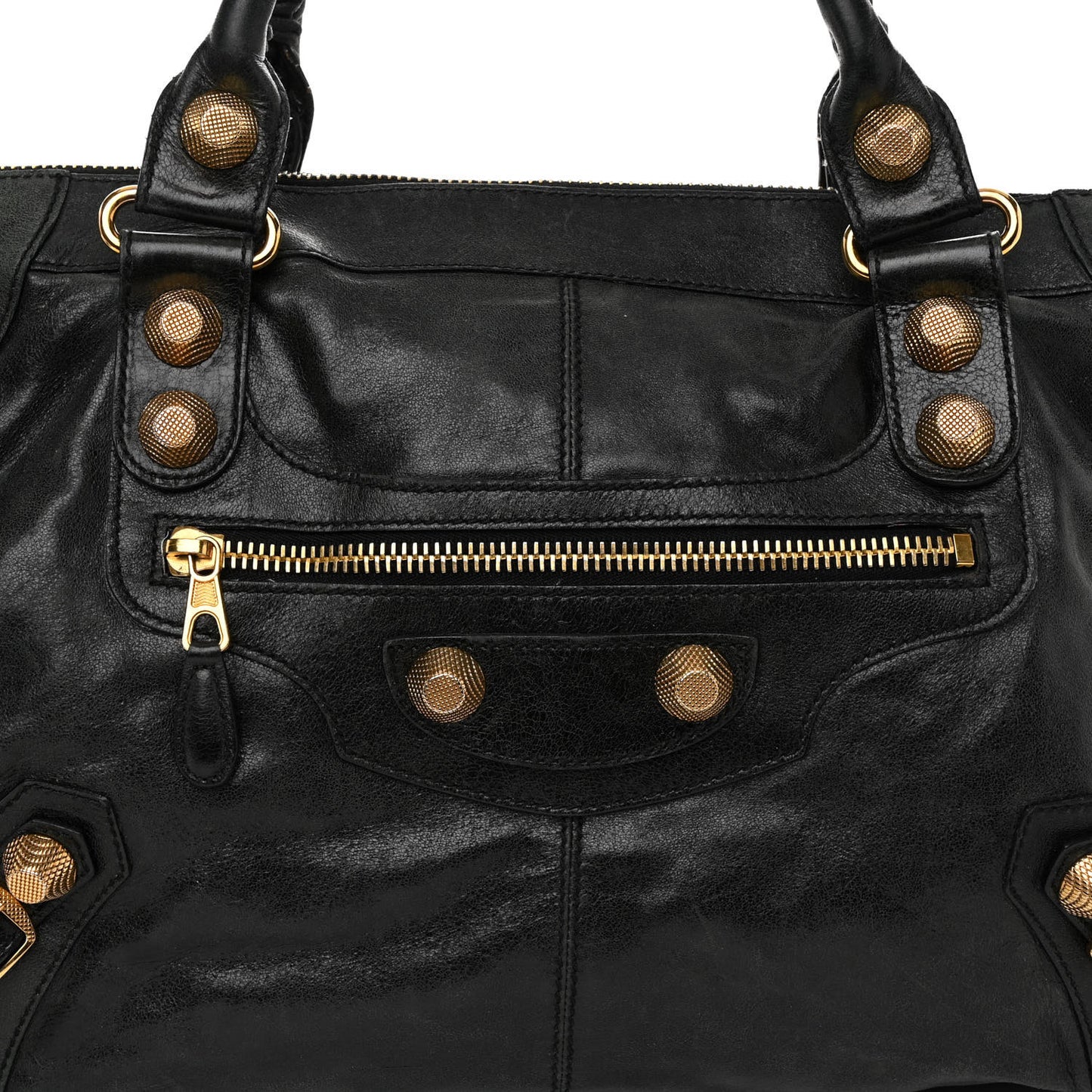 Agneau Giant 21 Gold Hardware Work Black