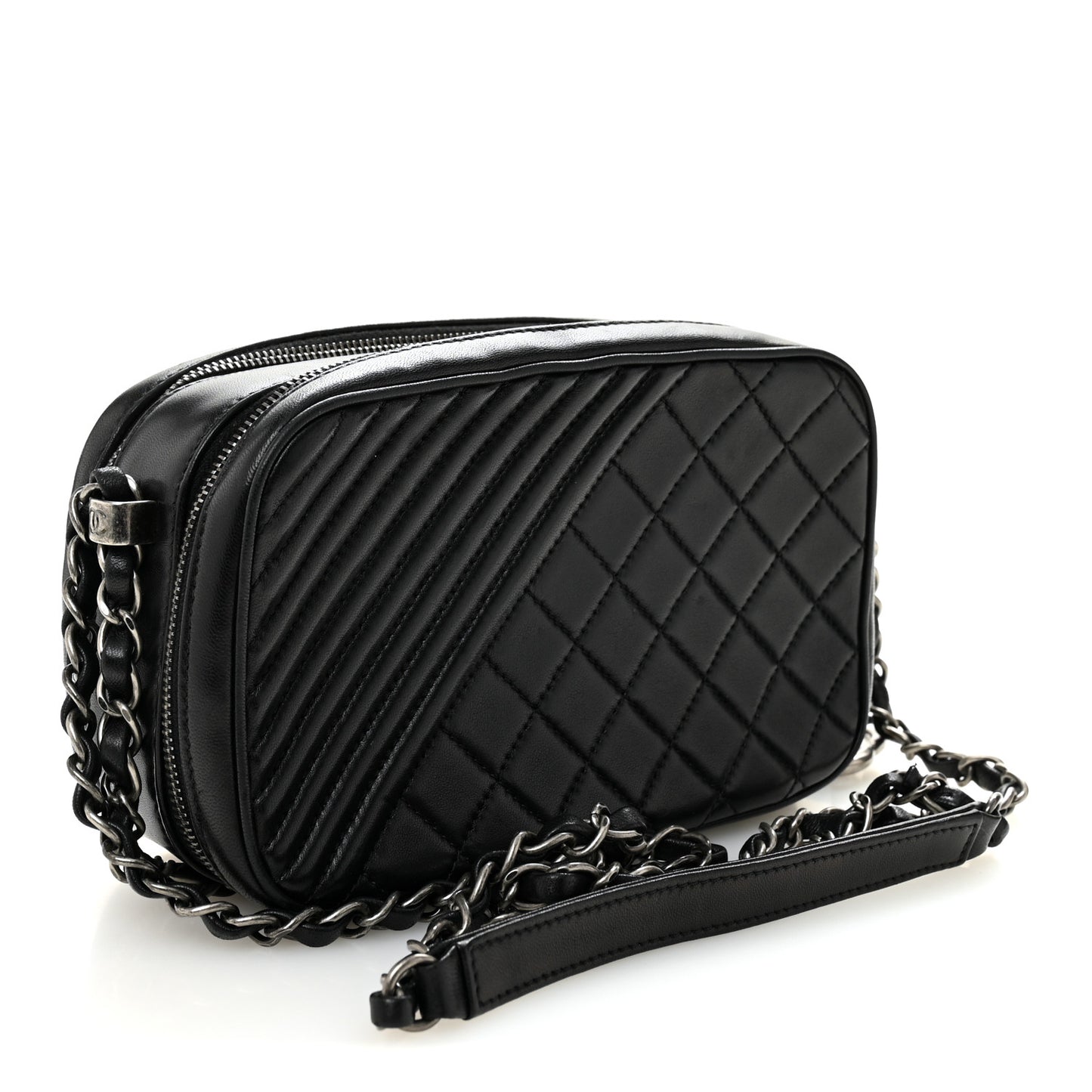 Lambskin Small Coco Boy Camera Case Black