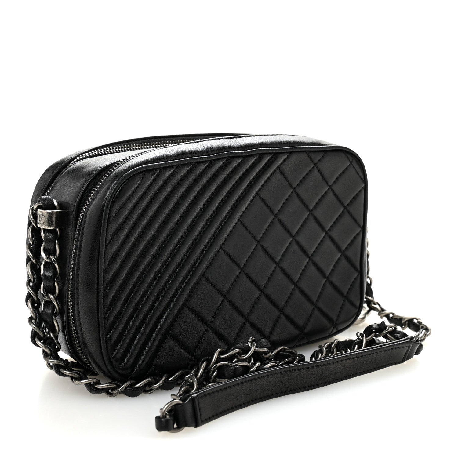 Chanel Lambskin Small Coco Boy Camera Case Black 3 of 11
