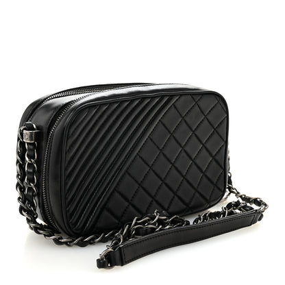 Chanel Lambskin Small Coco Boy Camera Case Black 3 of 11