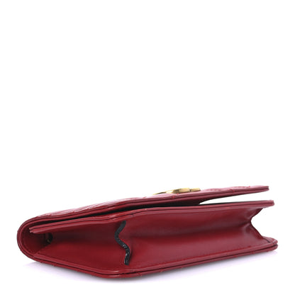Gucci Calfskin Matelasse GG Marmont Mini Bag Hibiscus Red 4 of 11