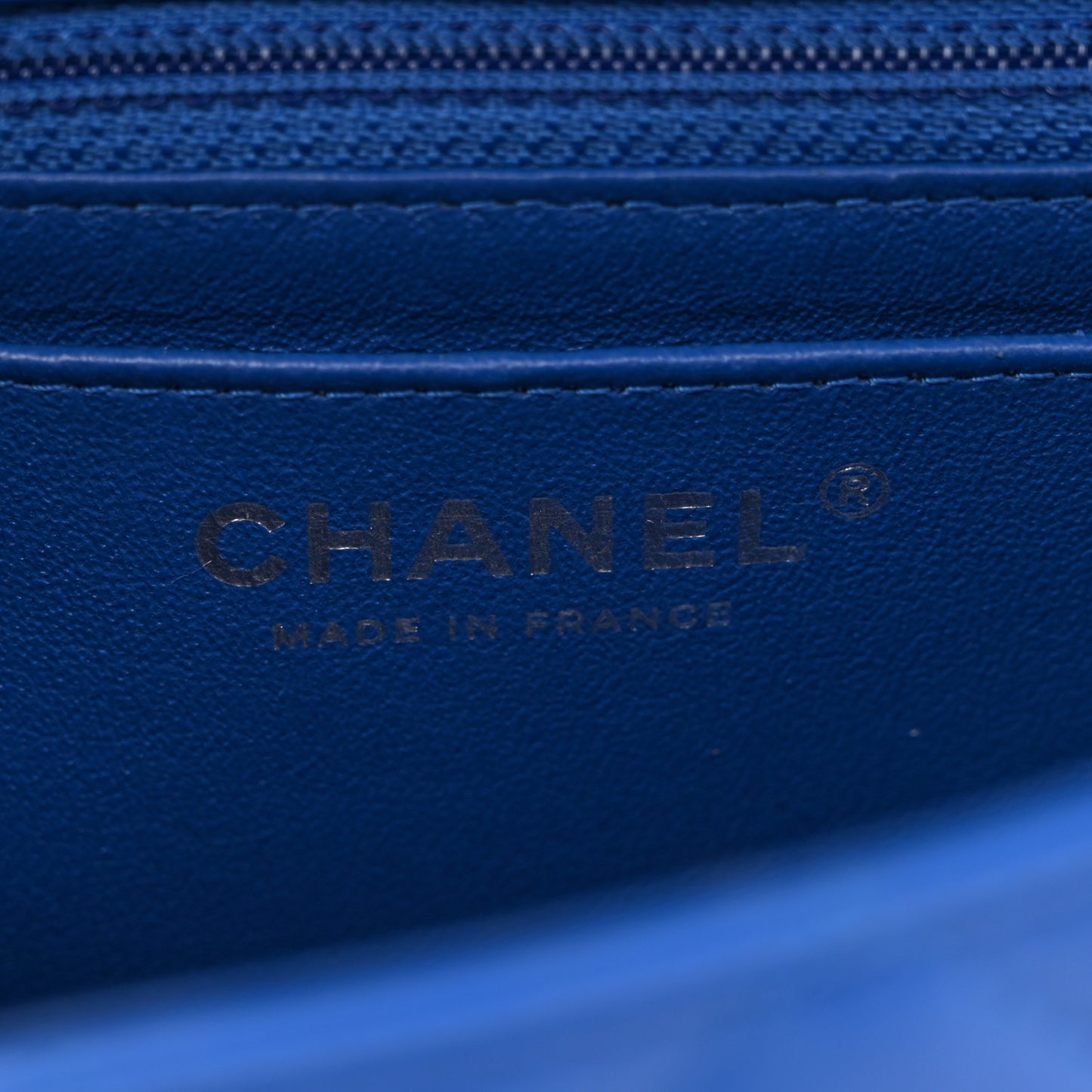 Lambskin Quilted Mini Rectangular Flap Royal Blue