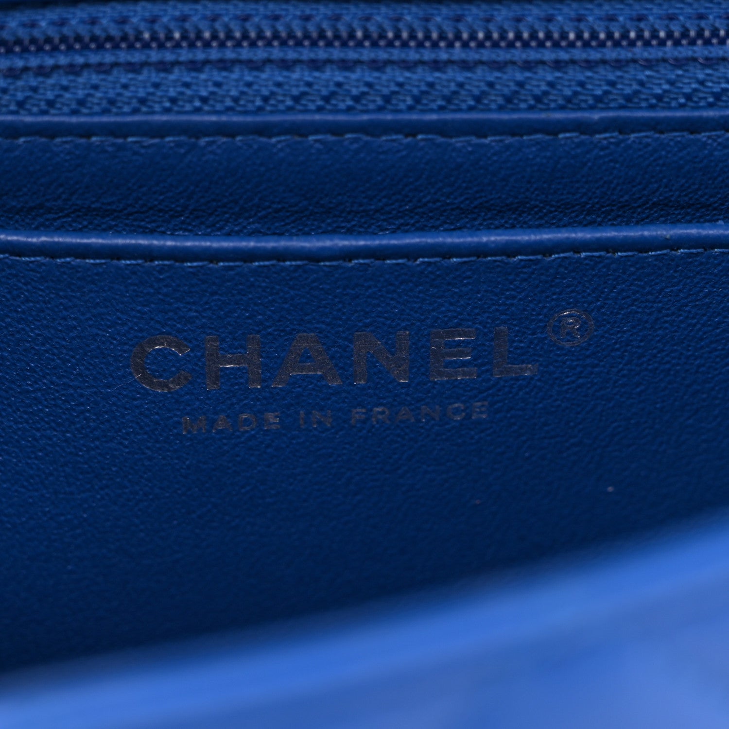 Chanel Lambskin Quilted Mini Rectangular Flap Royal Blue 6 of 11