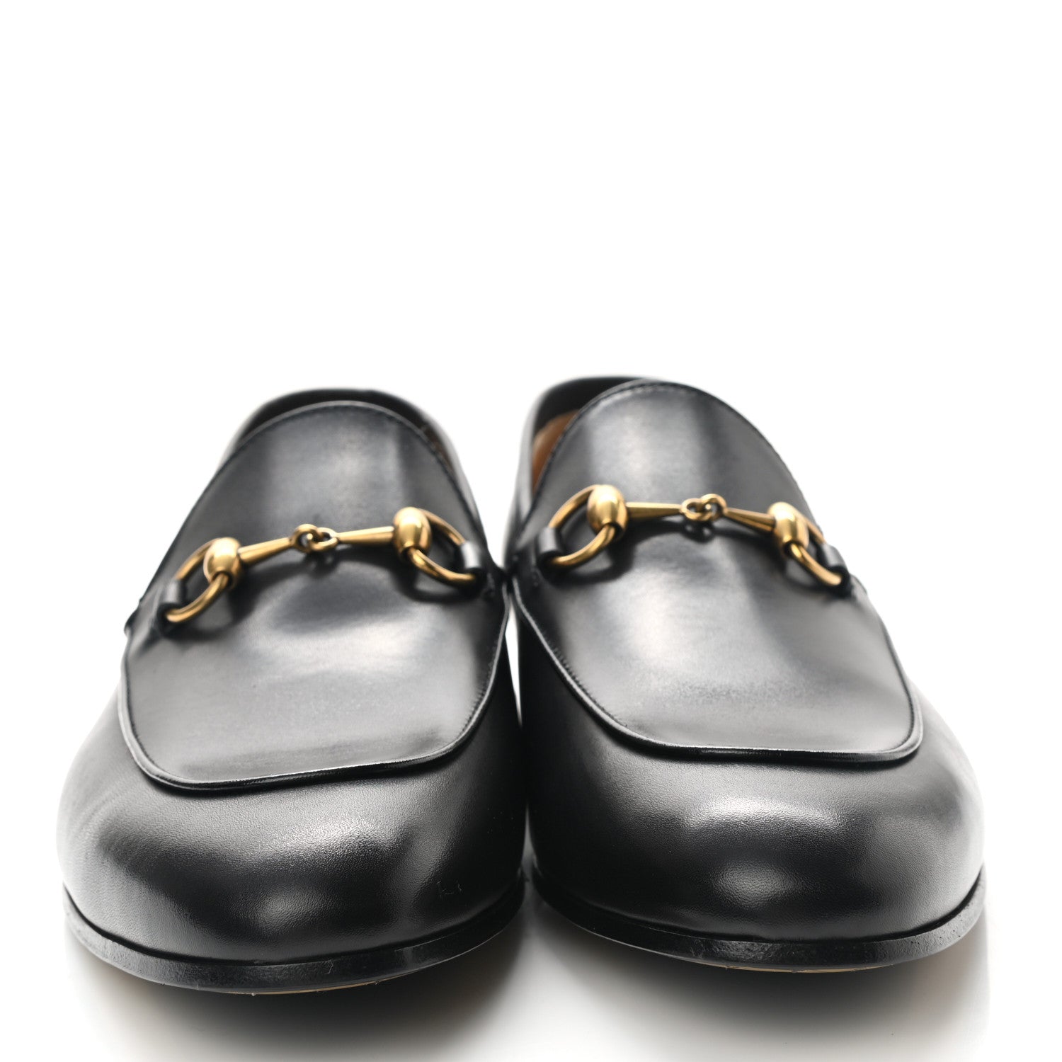 Gucci Calfskin Horsebit Mens Jordaan Loafers 8 Black 2 of 8