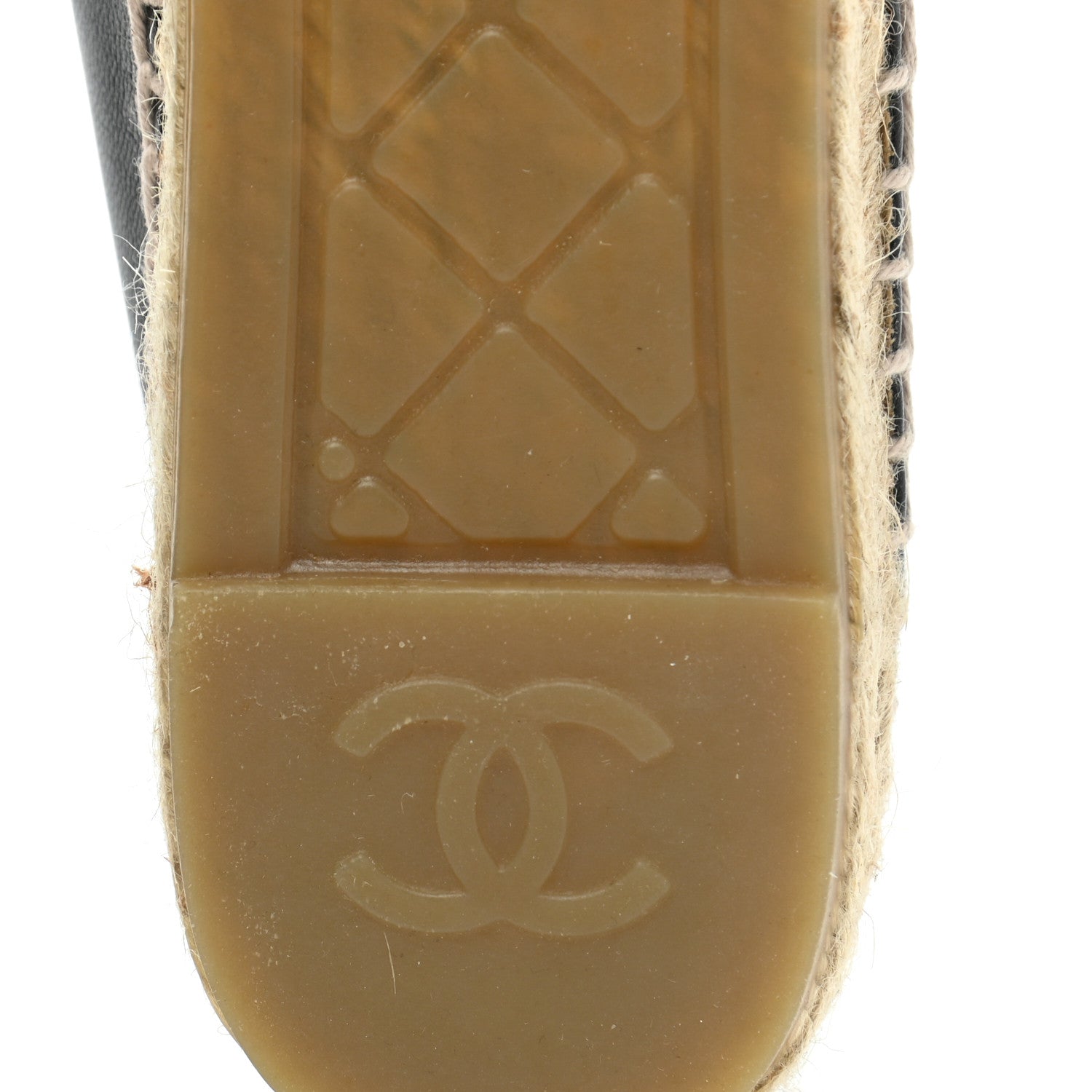 Chanel Lambskin CC Espadrilles 39 Black 7 of 11