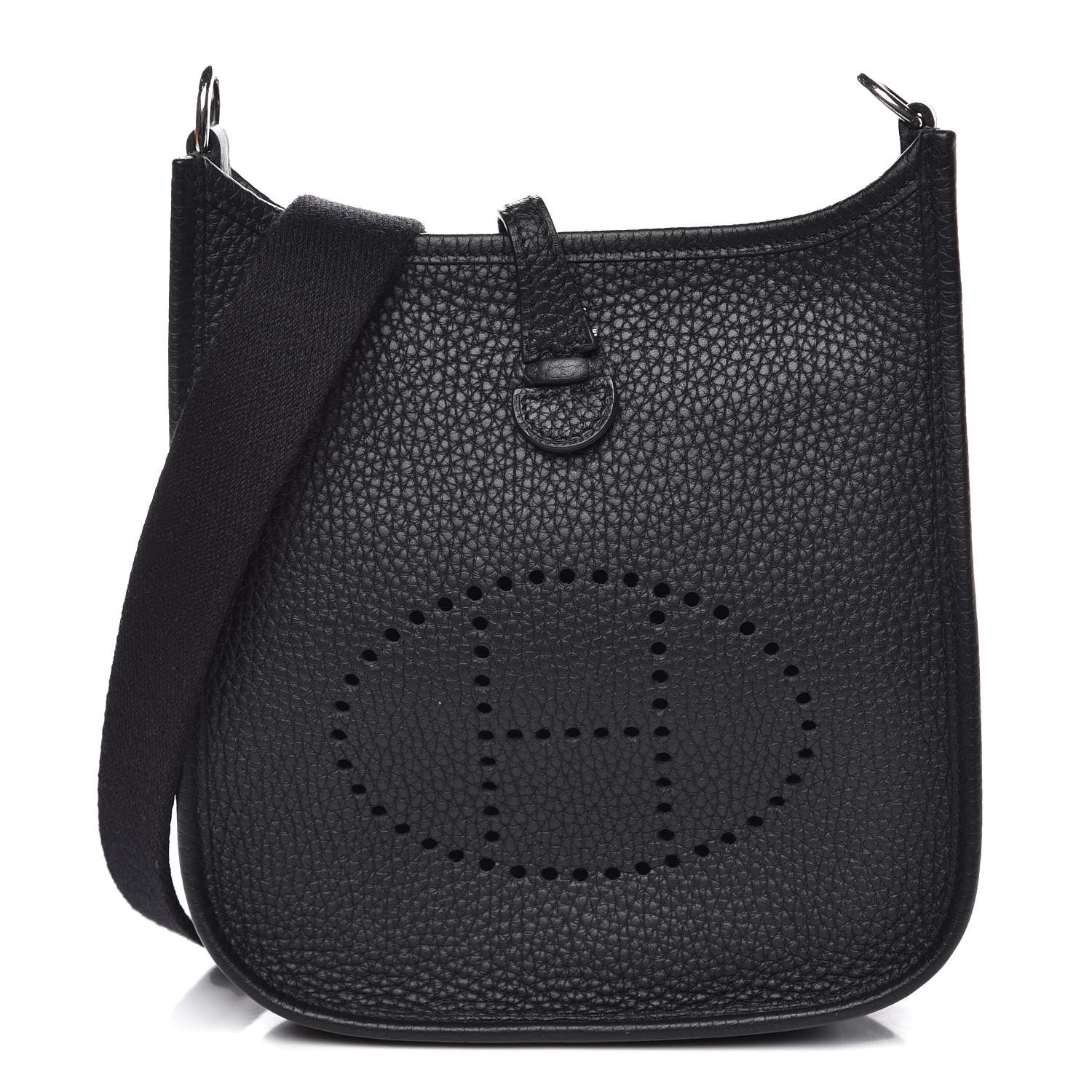 Hermes Taurillon Clemence Evelyne TPM Black 1 of 10