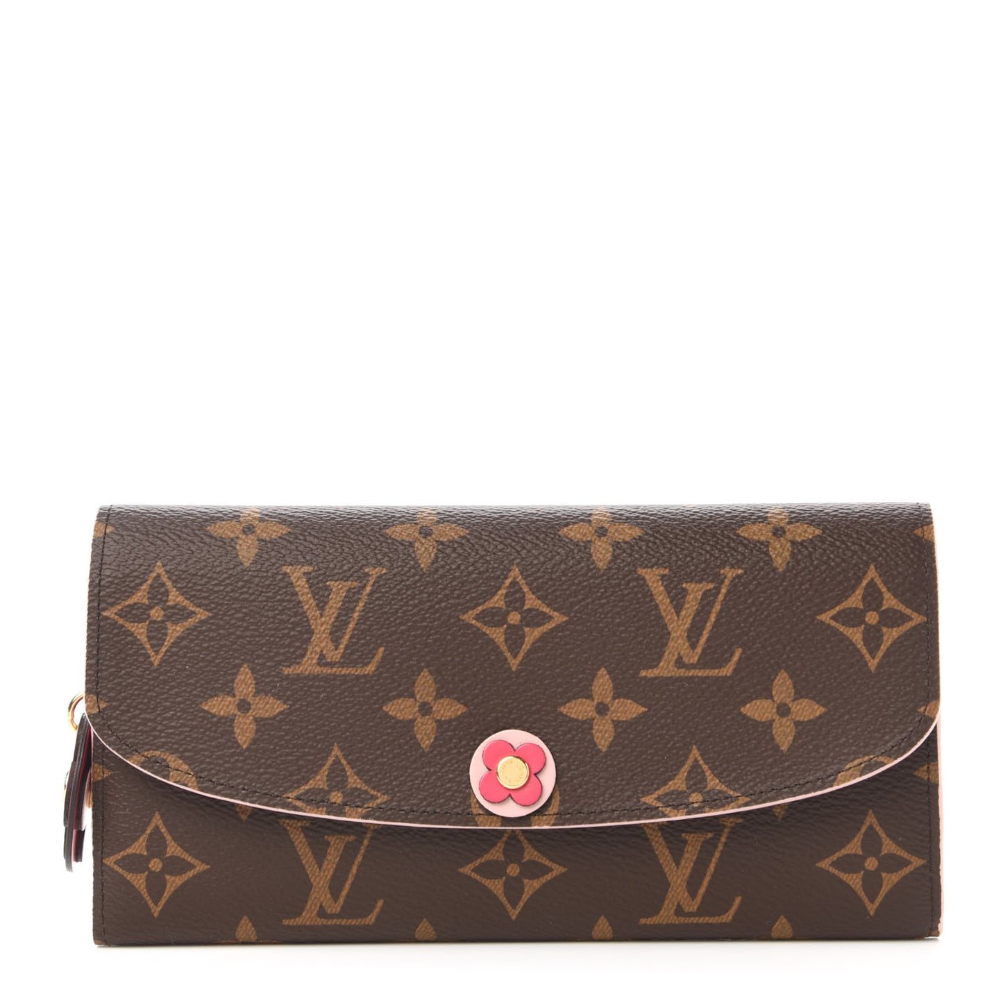 Monogram Bloom Flower Emilie Wallet Fuchsia