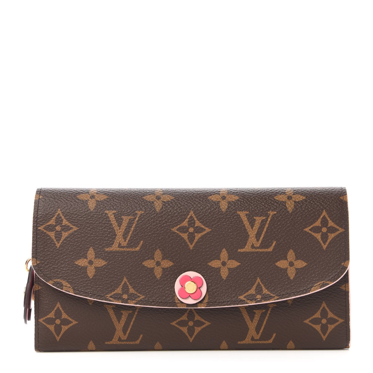Louis Vuitton Monogram Bloom Flower Emilie Wallet Fuchsia 1 of 10