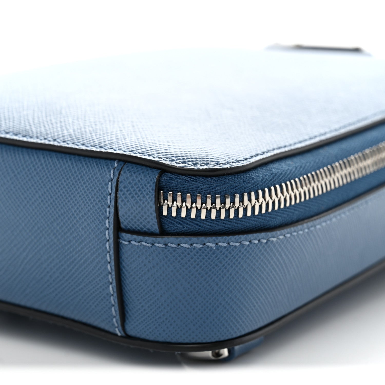 Prada Saffiano Brique Sling Bag Blue 8 of 9