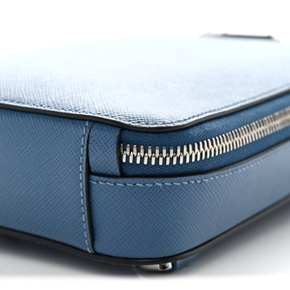 Prada Saffiano Brique Sling Bag Blue 8 of 9