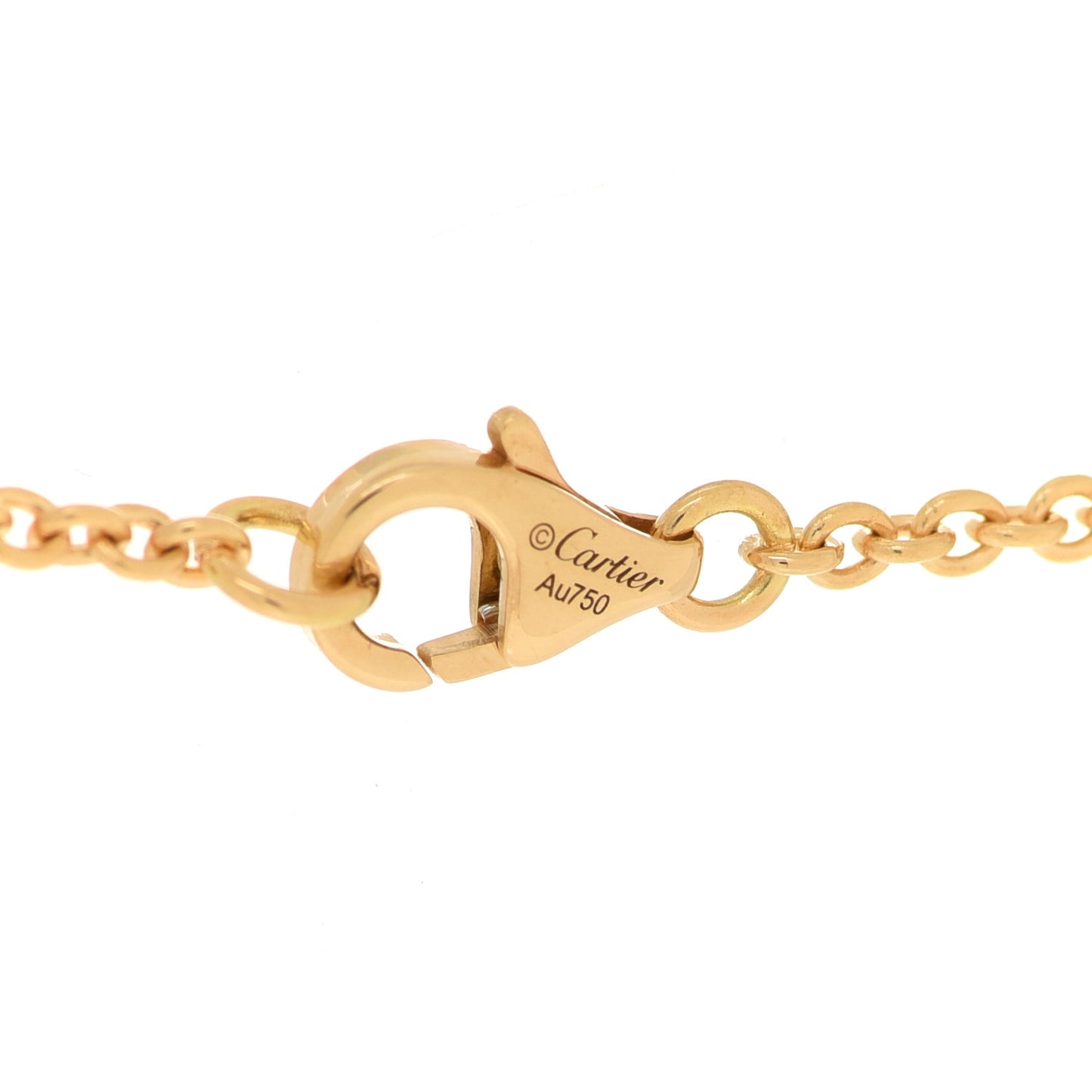 18K Yellow Gold Interlocking LOVE Necklace