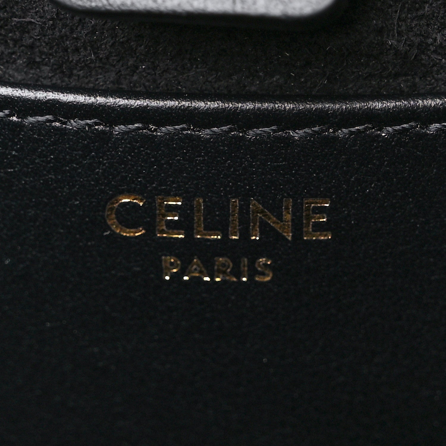 Celine Smooth Calfskin Cuir Small Triomphe Cabas Drawstring Black 6 of 8