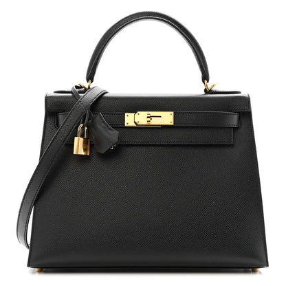 Hermes Epsom Kelly Sellier 28 Black 1 of 11