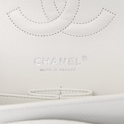 Chanel Caviar Quilted Medium Double Flap White 6 of 15
