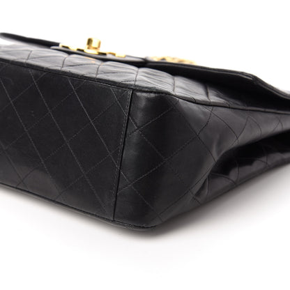 Chanel Lambskin Quilted XL Jumbo Single Flap Black 7 of 10