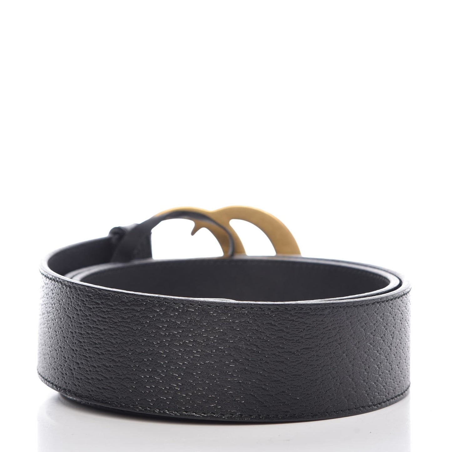 Textured Calfskin Double G 40mm Belt 85 34 Black