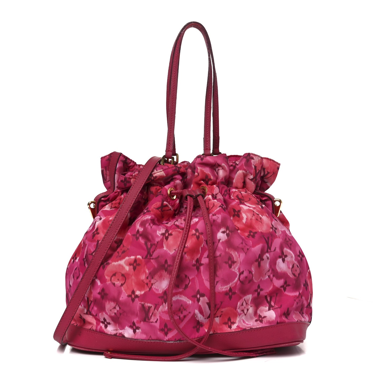 Nylon Monogram Ikat Noefull MM Rose Indien