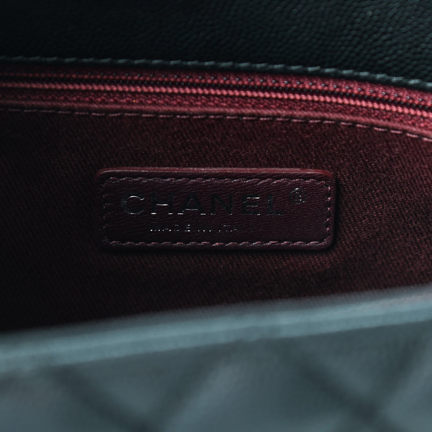 Chanel Caviar Quilted Medium Coco Handle Flap Black 6 of 9