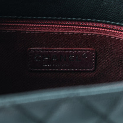 Chanel Caviar Quilted Medium Coco Handle Flap Black 6 of 9
