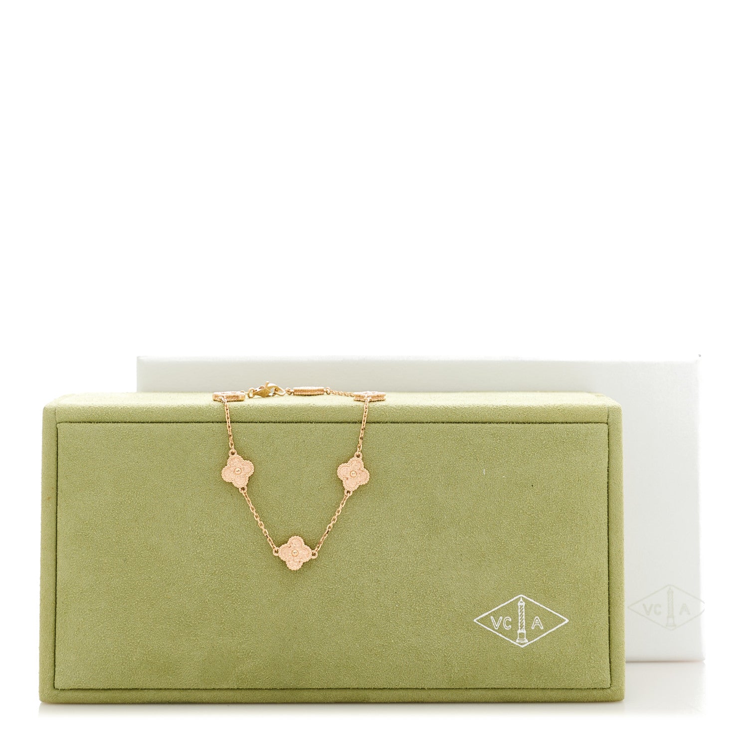 Van Cleef & Arpels 18K Rose Gold 6 Motifs Sweet Alhambra Bracelet 5 of 5