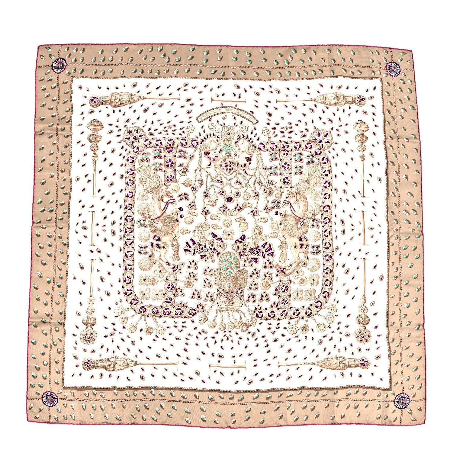 Hermes Silk Tresors Retrouves Scarf 90 1 of 3