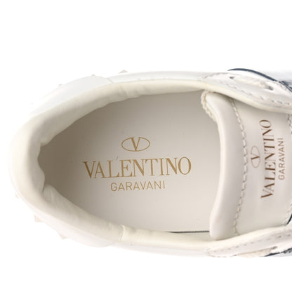 Valentino Garavani Calfskin Womens Rockstud Open Sneakers 36 White Niagara 7 of 12