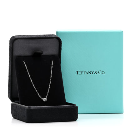 Tiffany Platinum Diamond .14ct Elsa Peretti Diamonds by the Yard Pendant Necklace 5 of 5